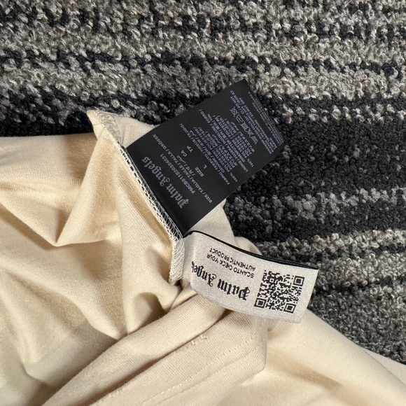 Palm Angels Life is Palm Apricot T-Shirt Men’s Size Large - Picture 4 of 5